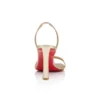 O Condora – 85 mm sandaler med remme – lamineret nappalæder – platin – kvinder