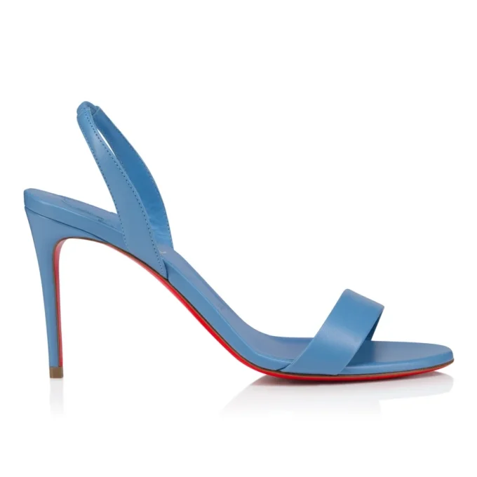 O Marylin – 85 mm sandaler – lammeskind – Ceruleo – kvinder
