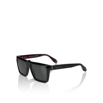 Our Georges Lb0014 – Solbriller – Acetat – Skinnende sort