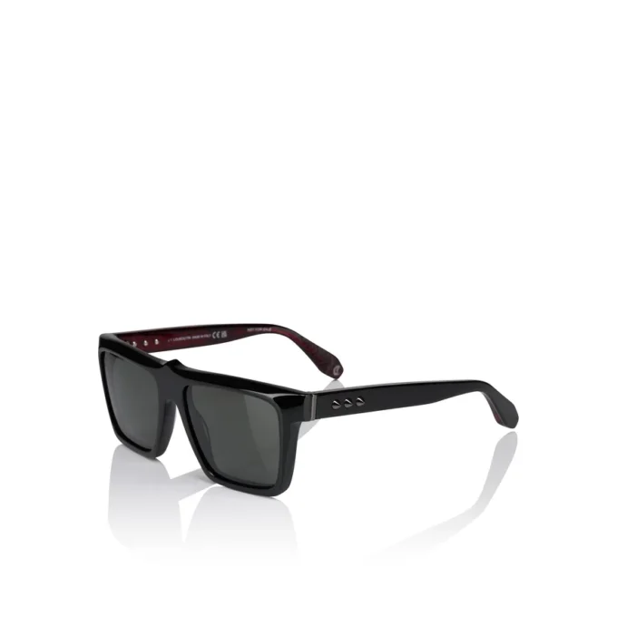 Our Georges Lb0014 – Solbriller – Acetat – Skinnende sort