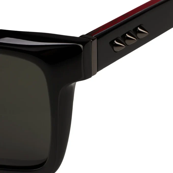 Our Georges Lb0014 – Solbriller – Acetat – Skinnende sort