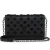 Paloma – Clutch – Kalveskind med struktur og pigge Loubinthesky – Sort