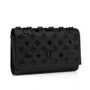 Paloma – Clutch – Kalveskind med struktur og pigge Loubinthesky – Sort