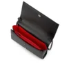 Paloma – Clutch – Kalveskind med struktur og pigge Loubinthesky – Sort