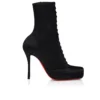 Pavlova Booty – 100 mm lave støvler – crepesatin – sort – kvinder Pavlova Booty – 100 mm lave støvler – crepesatin – sort – kvinder