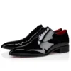 Pelvis – Oxfords – Lakeret kalveskind – Sort – Herre