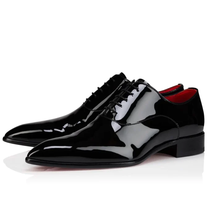 Pelvis – Oxfords – Lakeret kalveskind – Sort – Herre