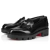 Penny Lug – Loafers – Abrasivato kalveskind – Sort – Dame