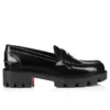 Penny Lug – Loafers – Abrasivato kalveskind – Sort – Dame
