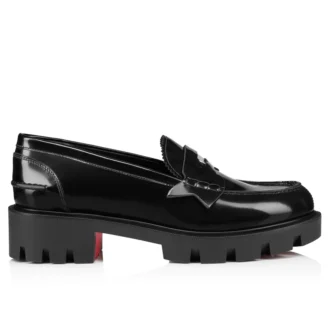 Penny Lug – Loafers – Abrasivato kalveskind – Sort – Dame Penny Lug – Loafers – Abrasivato kalveskind – Sort – Dame