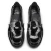 Penny Lug – Loafers – Abrasivato kalveskind – Sort – Dame