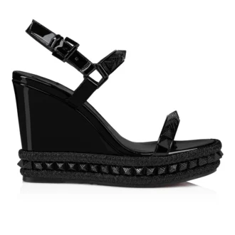 Pyraclou – 110 mm espadriller – laklæder – sort – kvinder Pyraclou – 110 mm espadriller – laklæder – sort – kvinder