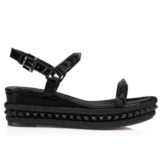 Pyraclou – 60 mm espadriller – laklæder – sort – kvinder Pyraclou – 60 mm espadriller – laklæder – sort – kvinder