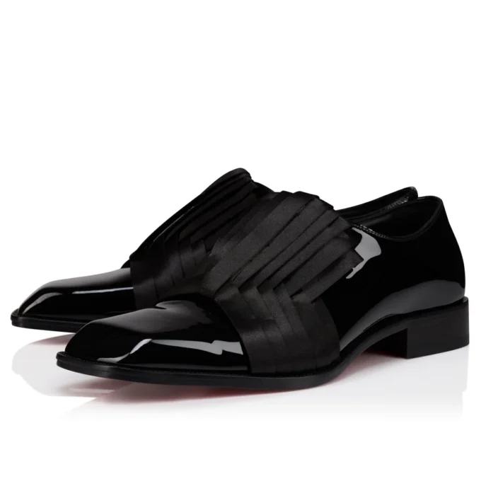 Rahul – Oxfords – lakeret kalveskind og crepesatin – sort – herre Rahul – Oxfords – lakeret kalveskind og crepesatin – sort – herre