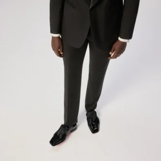 Rahul – Oxfords – lakeret kalveskind og crepesatin – sort – herre Rahul – Oxfords – lakeret kalveskind og crepesatin – sort – herre