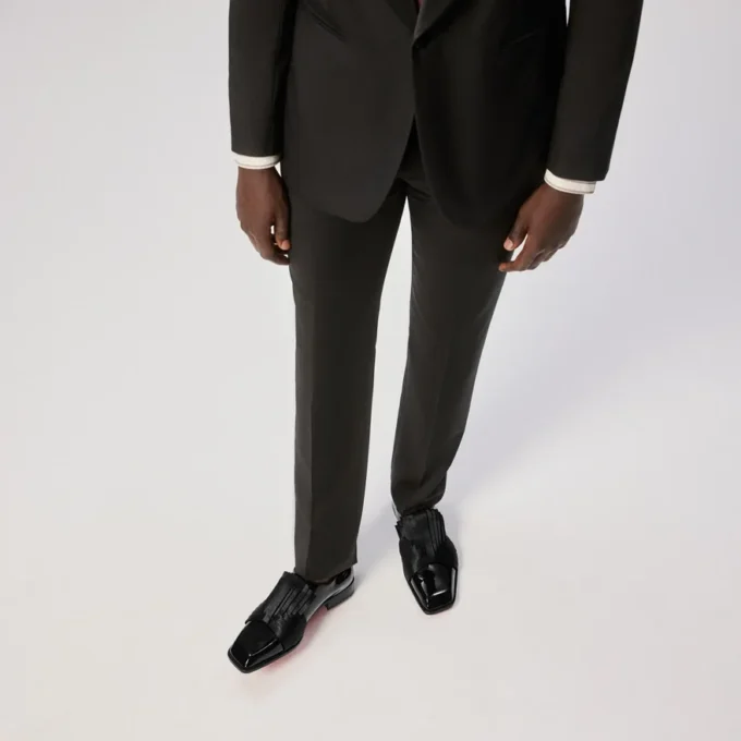 Rahul – Oxfords – lakeret kalveskind og crepesatin – sort – herre Rahul – Oxfords – lakeret kalveskind og crepesatin – sort – herre