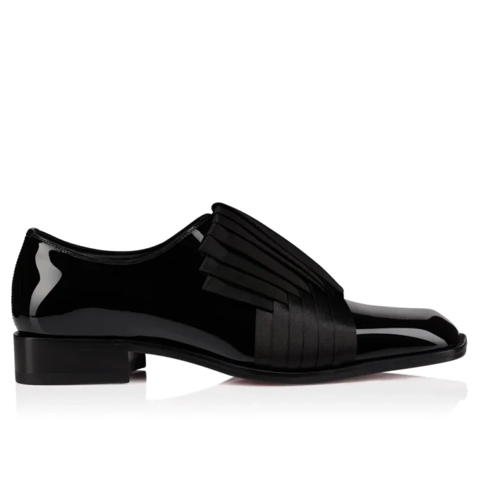 Rahul – Oxfords – lakeret kalveskind og crepesatin – sort – herre Rahul – Oxfords – lakeret kalveskind og crepesatin – sort – herre