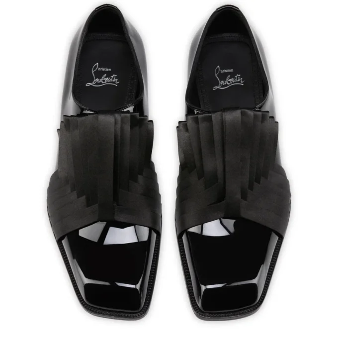 Rahul – Oxfords – lakeret kalveskind og crepesatin – sort – herre Rahul – Oxfords – lakeret kalveskind og crepesatin – sort – herre