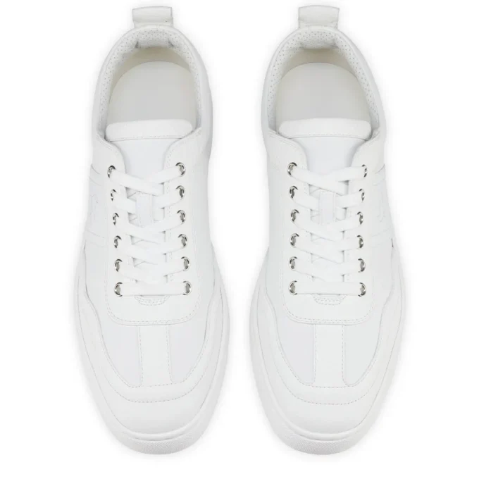 Retero – Sneakers – Kalveskind med struktur – Hvid – Herre