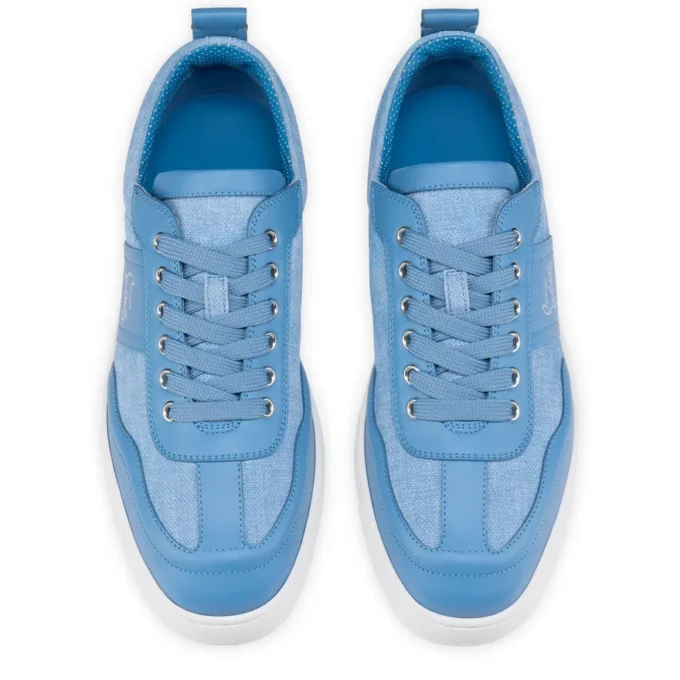 Retero – Sneakers – Kalveskind og canvas – Ceruleo – Herre