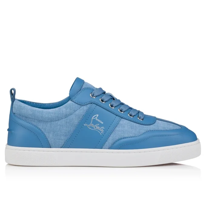 Retero – Sneakers – Kalveskind og canvas – Ceruleo – Herre
