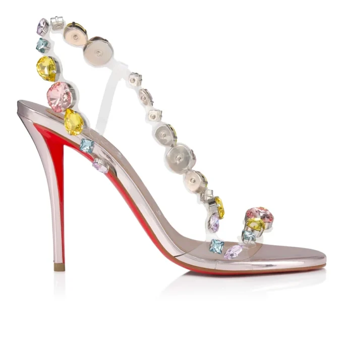 Rosa Z Jewel – 100 mm sandaler – TPU, strass og lamineret kalveskind – Leche – Dame Rosa Z Jewel – 100 mm sandaler – TPU, strass og lamineret kalveskind – Leche – Dame