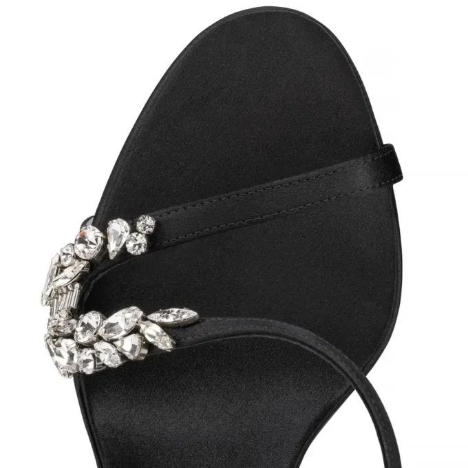 Rosalie Red Carpet – 100 mm pumps – crepesatin – sort – kvinder
