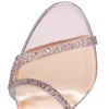 Rosalie Strass – 100 mm sandaler – ruskind og lamineret kalveskind – vintage rose – kvinder Rosalie Strass – 100 mm sandaler – ruskind og lamineret kalveskind – vintage rose – kvinder