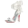 Sandale Du Dasert – 100 mm sandaler – crepesatin – offwhite – kvinder