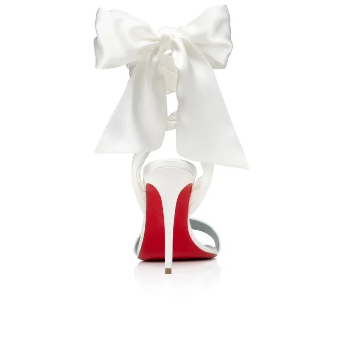 Sandale Du Dasert – 100 mm sandaler – crepesatin – offwhite – kvinder
