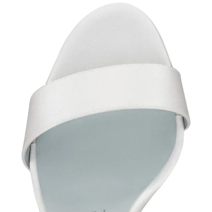 Sandale Du Dasert – 100 mm sandaler – crepesatin – offwhite – kvinder