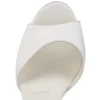 Sandaloo – 130 mm remsandaler – crepesatin – elfenben – kvinder Sandaloo – 130 mm remsandaler – crepesatin – elfenben – kvinder