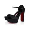 Sandaloo Red Carpet – 130 mm remsandaler – crepesatin – sort – kvinder Sandaloo Red Carpet – 130 mm remsandaler – crepesatin – sort – kvinder