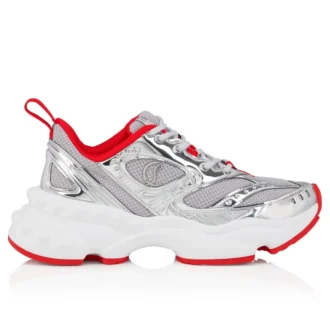 So Flo – Sneakers – Lamineret kalveskind – Sølv – Dame