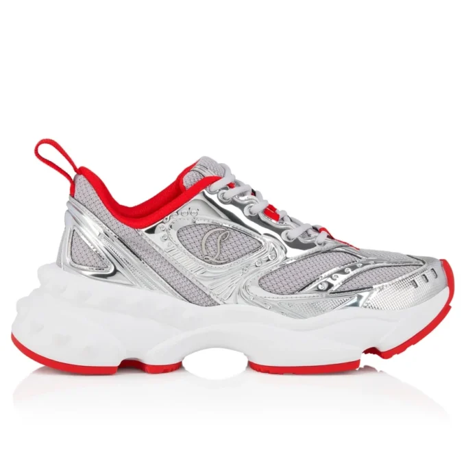 So Flo – Sneakers – Lamineret kalveskind – Sølv – Dame