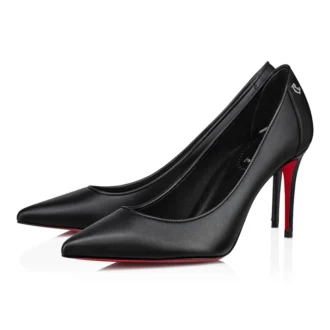 Sporty Kate – 85 mm pumps – lammeskind – sort – dame