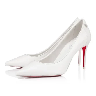 Sporty Kate – 85 mm pumps – Nappalæder – Bianco – Dame