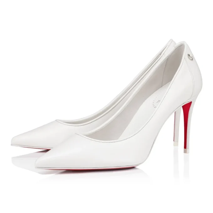 Sporty Kate – 85 mm pumps – Nappalæder – Bianco – Dame