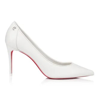 Sporty Kate – 85 mm pumps – Nappalæder – Bianco – Dame