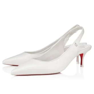 Sporty Kate Sling – 55 mm slingback-pumps – lammeskind – Bianco – kvinder