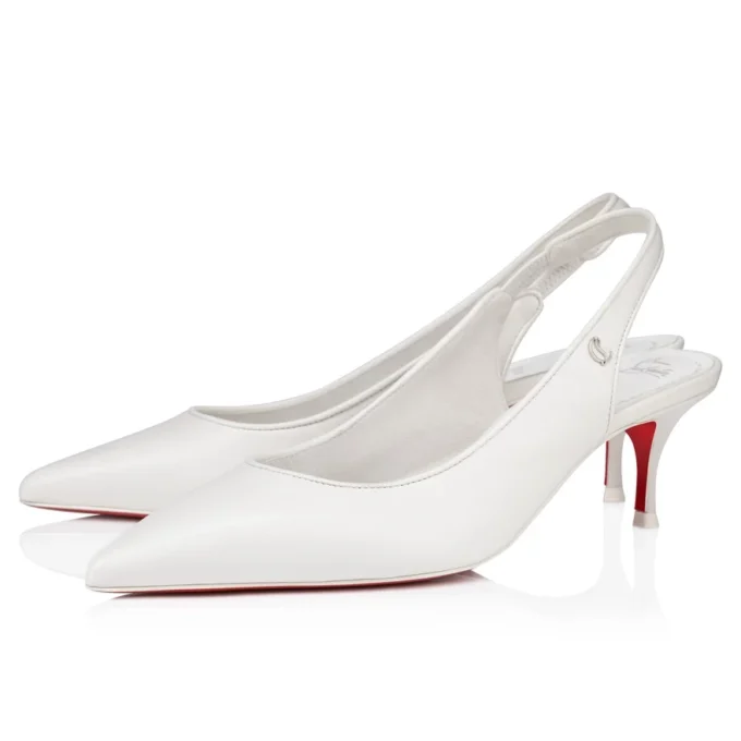 Sporty Kate Sling – 55 mm slingback-pumps – lammeskind – Bianco – kvinder Sporty Kate Sling – 55 mm slingback-pumps – lammeskind – Bianco – kvinder