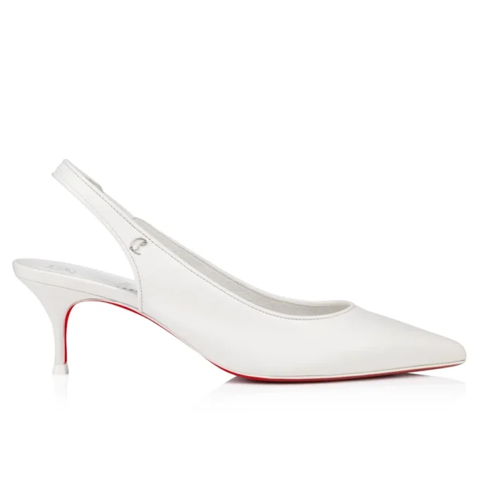 Sporty Kate Sling – 55 mm slingback-pumps – lammeskind – Bianco – kvinder Sporty Kate Sling – 55 mm slingback-pumps – lammeskind – Bianco – kvinder