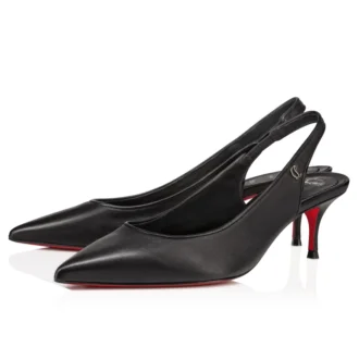 Sporty Kate Sling – 55 mm slingback-pumps – lammeskind – sort – kvinder