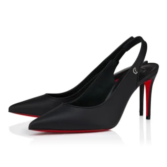 Sporty Kate Sling – 85 mm slingback-pumps – lammeskind – sort – kvinder