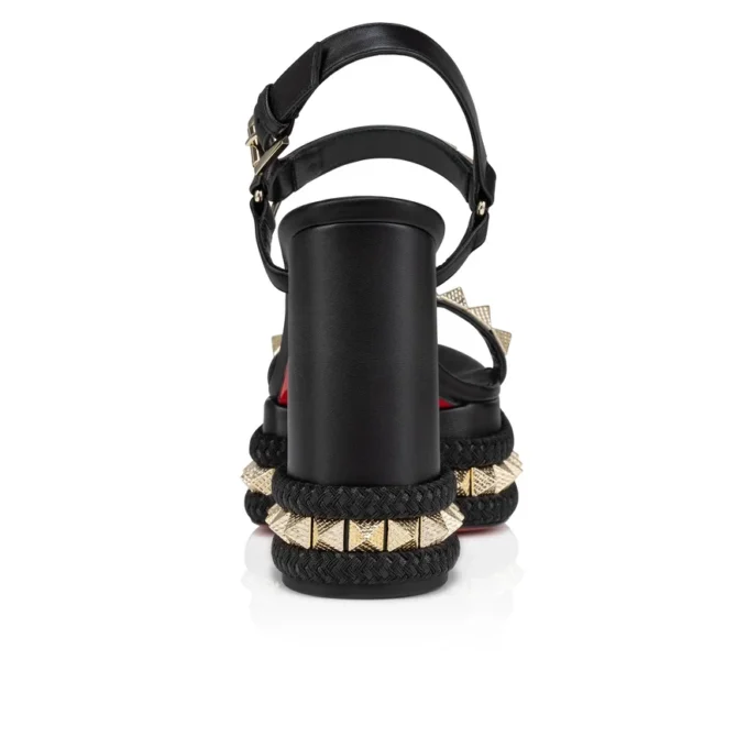 Superaclou – 130 mm sandaler – nappalæder – sort – kvinder Superaclou – 130 mm sandaler – nappalæder – sort – kvinder