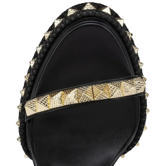 Superaclou – 130 mm sandaler – nappalæder – sort – kvinder Superaclou – 130 mm sandaler – nappalæder – sort – kvinder