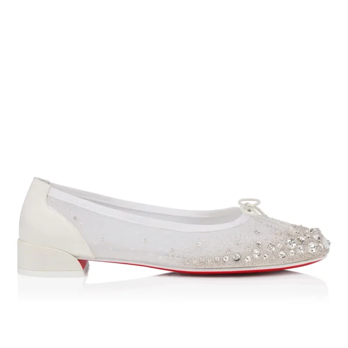 Sweetie Jane Sparkling – Ballerinasko – Mesh og Strass – Bianco – Dame