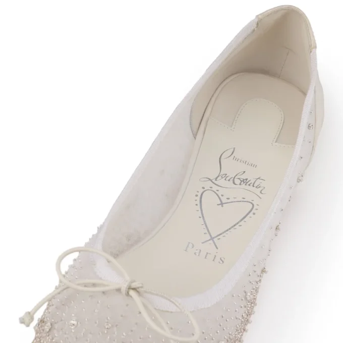 Sweetie Jane Sparkling – Ballerinasko – Mesh og Strass – Bianco – Dame
