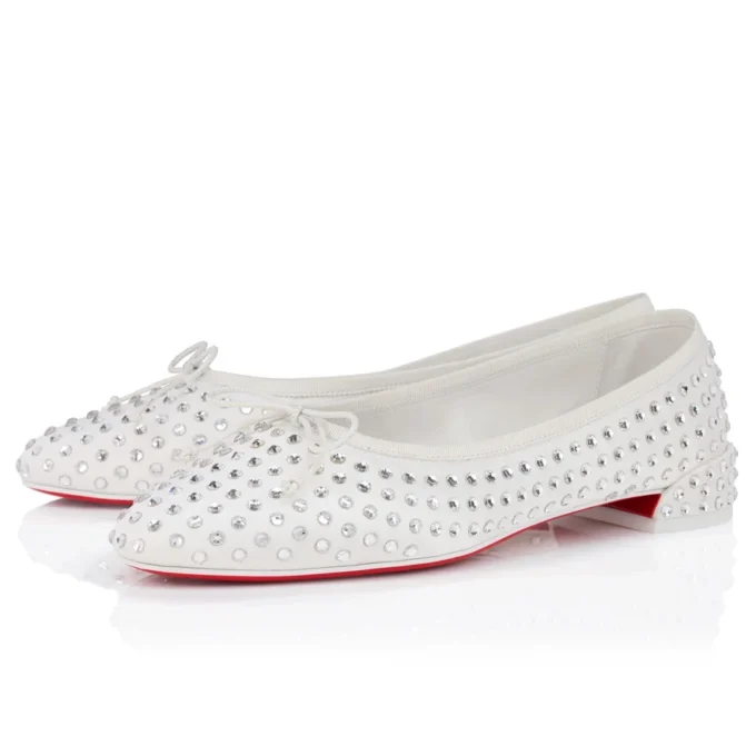 Sweetie Jane Strass Boum – Ballerinasko – Krepsatin – Version Elfenben – Dame