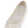 Sweetie Jane Strass Boum – Ballerinasko – Krepsatin – Version Elfenben – Dame